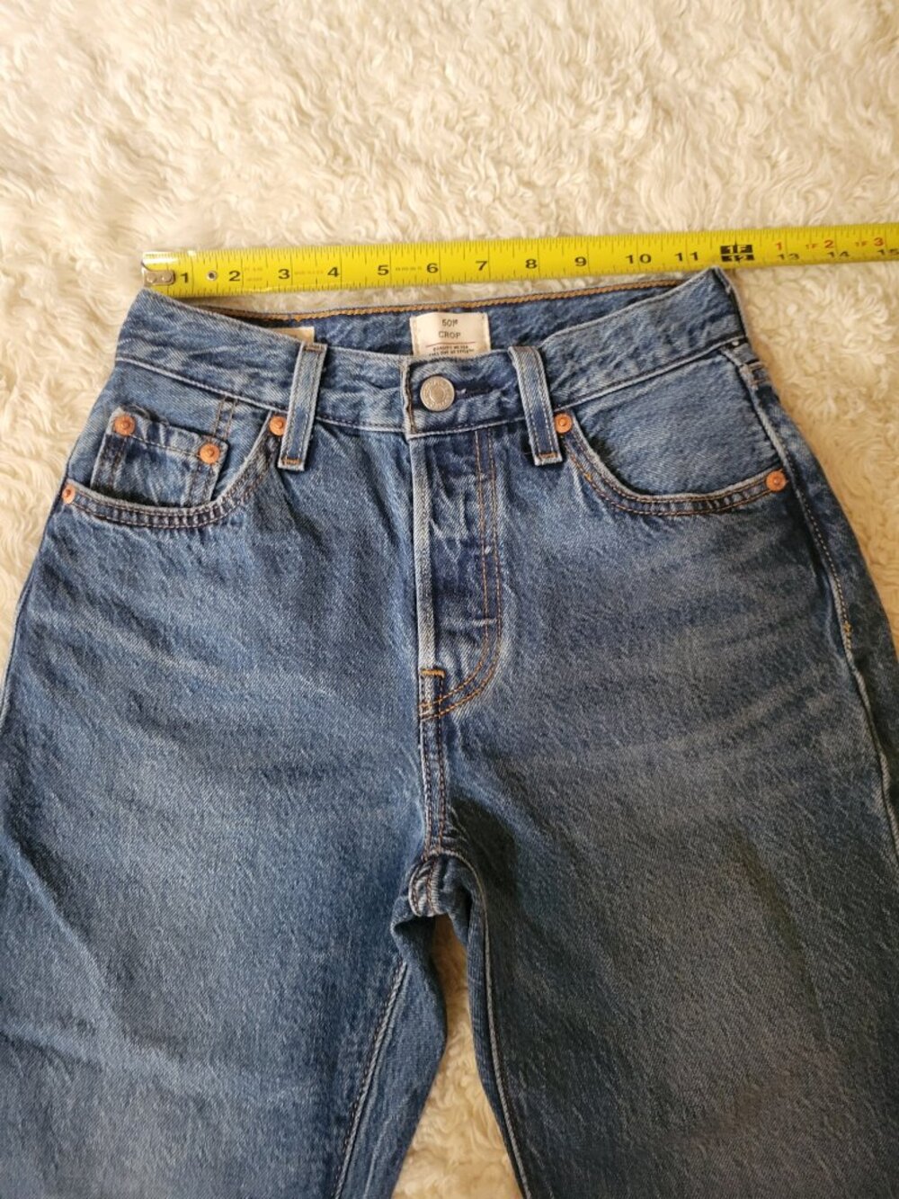 Levi's Lightweight 501 Cropped Jeans | Cotton Lyocell | 24" Inseam - Picture 8 of 16